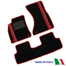 Tappetini Alfa Romeo 147 (Serie 2000 - 2010) 3 pezzi ricamato