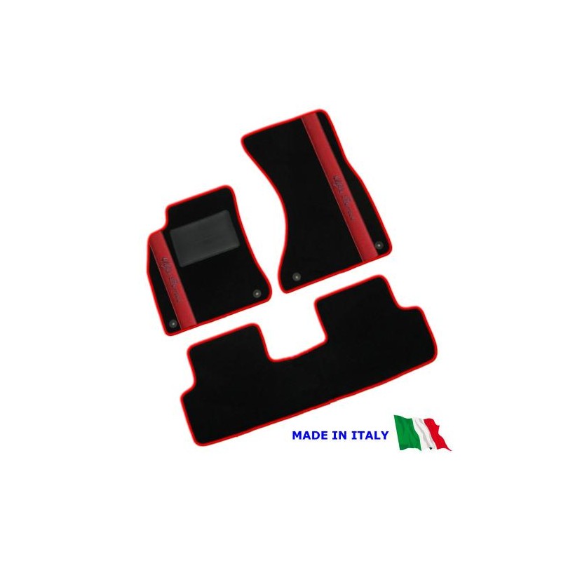 Tappetini Alfa Romeo Alfetta 2000 (Serie 1972 - 1984) 3 pezzi ricamato