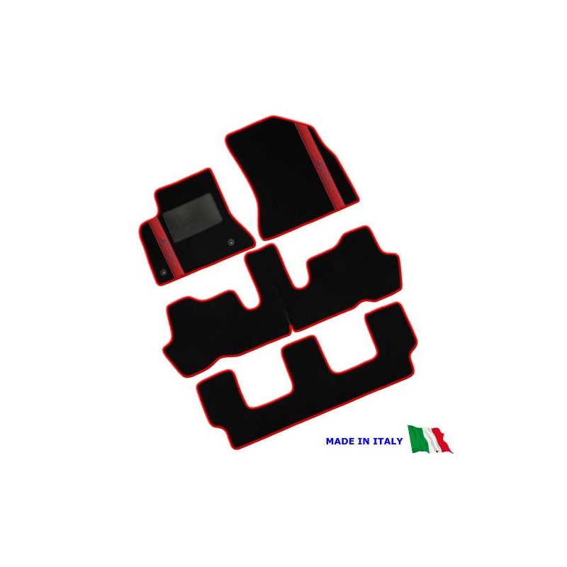 Tappetini Citroen C4 picasso 7 posti (Serie 11.2016 - oggi) 3 file ricamato