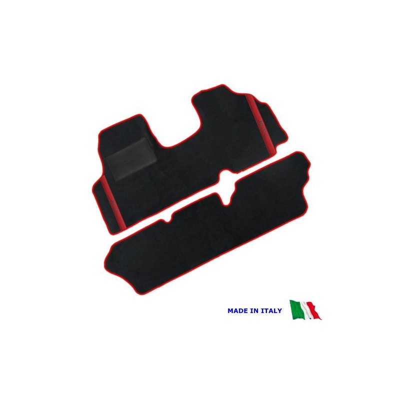 Tappetini Fiat Ducato (Serie 2014 - oggi) 2 file ricamato