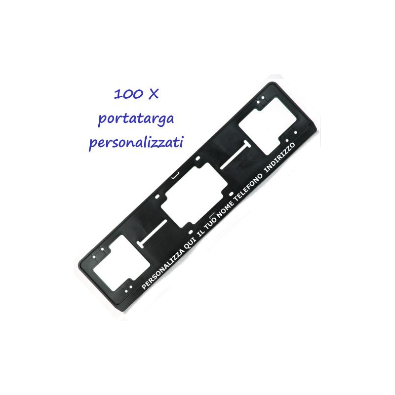 DealOk  100 Porta targa posteriore in plastica PS pesonalizzati pe